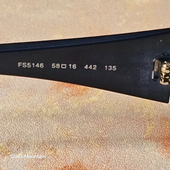 SOLD - Fendi Blue Gradient FS5146 Cold Insert Sunglass Rectangular Frames - Picture 7 of 10